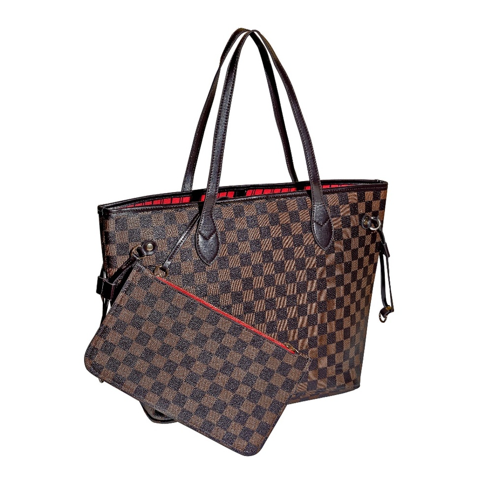 LUXOURIA CHECKERED TOTE BAG